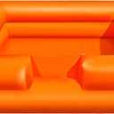 WARSUN Foam Ball Pit 10x10Ft with Built-in Fan Ball Pit Inflatable for Kids Toddlers, Hours of Fun ActivityOrgane (Orange)