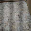 9x12 Beige Area Rug for Living Room Bedroom Neutral Soft Non Slip Rug Low Pile Vintage Distressed Large Carpet for Dining Room Nursery Office Indoor