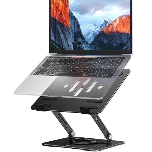 BESIGN LS11 Laptop Stand with 360° Rotating Base, Ergonomic Adjustable Notebook Holder, Riser Holder Computer Stand Compatible with Air, Pro, Dell, HP, Lenovo More 10-14" Laptops (Black) BESIGN LS11 Laptop Stand with 360° Rotating Base, Ergonomic Adjustable Notebook Holder, Riser Holder Computer Stand Compatible with Air, Pro, Dell, HP, Lenovo More 10-14" Laptops (Black)