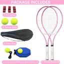 Adult Tennis Racket Set of 2 Players with Bag for Beginners, 27"