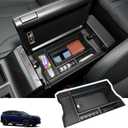 Upgraded Center Console Organizer Compatible with 2026 Toyota RAV4 6th Gen Accessories, Interior Insert ABS Materials Tray, Armrest Box Secondary Storage Tray