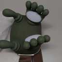 Bionic Heated Massager Master, Tissue Shiatsu Electric Massage for Shoulder,Massage Neck with 4D Kneading, Ergonomic Hand-Like Design for Deep Tissue Pain Relief (Green)