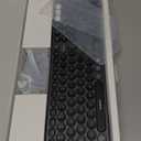 seenda Wireless Bluetooth Keyboard and Mouse Combo, COE202 Retro Cute Round Keycaps, 3 Multi-Device Connection, Full Size Keyboard Compatible for PC/Laptop/Mac/MacBook/iPad/Tablet, Black