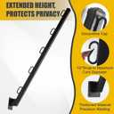 8 Pack 31.5" 25° Fence Post Extender for Outdoor | Wire Extend Arm with 25° Angle,Flat Surface Mounted for Fences to Protect Privacy,Prevent Pets Jumping & Animals Breaking In