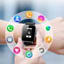 Smart Watch for Women Men- Answer/Make Call, 2025 IP68 Waterproof Fitness Step Tracker Watch with Sleep Monitor/Activity Counter/110+ Sport Mode, Smartwatch for Andriod iPhone iOS Samsung Compatible