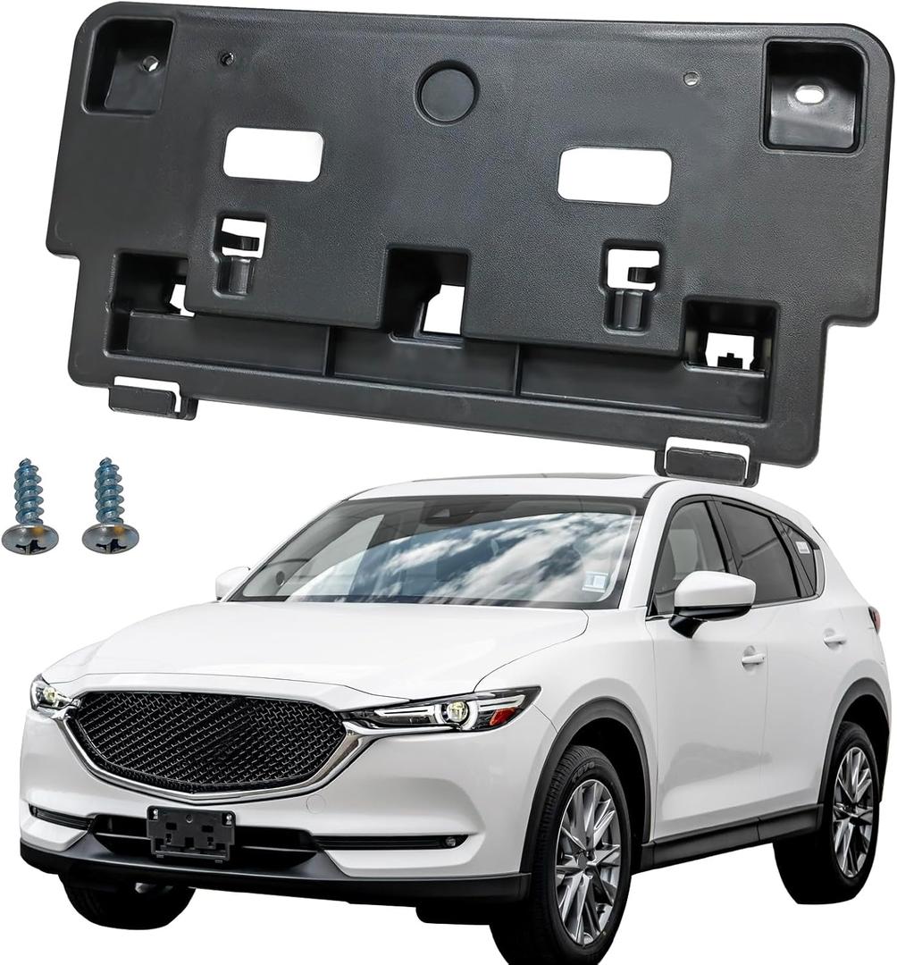 Front License Plate Frame Tag Mounting Bracket Holder Fits for Mazda CX-5 2017 2018 2019 2020 2021 Replace MA1068114, KB8A50170