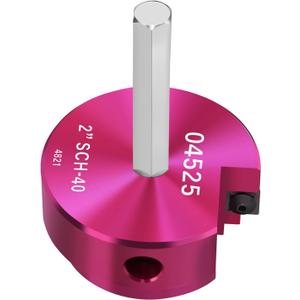 PVC Fitting Saver 2-Inch Head,2" PVC Pipe Reamer with 3/8-Inch Hex Shaft,Socket Saver Plumbing Tool Plastic Pipe Fitting Reamer for Sch.40 CPVC ABS Hub,Fit Standard 1/2" Drills