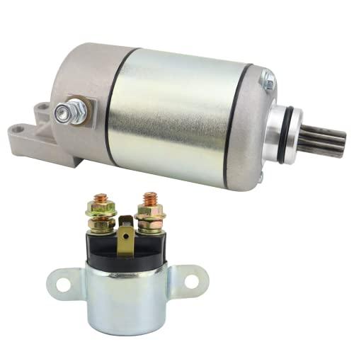 STABSOLI Starter Motor & Solenoid Relay for Can-Am Outlander 330 400 450 2003-2023 420-684-280, 420-684-282, 420-684-283, SMU0287, 410-54079, 18823, 57-2734