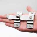 Barn Door Latch Sliding Lock Stainless Steel, Barns Doors Hasp Lock for Window Cabinet Garage and Shed Flip Gate Latches Latch Safety Barrel Bolt