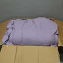 MUXHOMO 7 Pieces Queen Comforter Set, Soft Bed in a Bag Queen Size, All Season Bedding Set with Comforter, Flat Sheet, Fitted Sheet, Pillowcases & Shams, Lavender