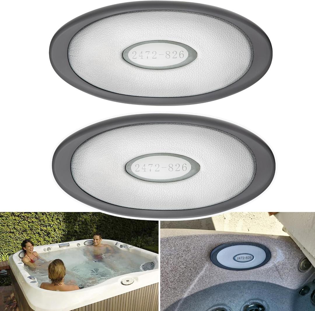 2-Pack 2472-826 Oval Pillow Insert + Back Mount for Jacuzzi J-300 Series Hot Tub(2007-2013), Hot Tub J300 Pillow