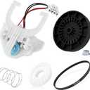 Upgrade WH03X32097 Transmission Pulley Fits for Ge Washing Machine Parts, 290D1056G001 PS16554752 WH03X30517 Washer Shift Actuator, WH01X27538 Drive Belt, WH05X24185 Clutch, WH01X24434 Spring