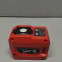 220W Azocek Power Inverter Compatible with Milwaukee 18V Battery, DC 18V to AC 110V Portable Power Station with 1 AC Outlet, 2 USB Ports & 1 TypeC Fast Charging, 400LM LED Work Light