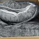 Dog Beds Large Sized Dog,Orthopedic Bed with Removable Cover&Non-Slip Bottom Couch Bed with Four-Sided Bolster Grey L