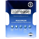 King Maximum Bed Bug and Allergy Protection Pillow Protector White - AllerEase: Hypoallergenic, Zippered, Moisture-Wicking Fabric