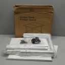 Printer Stand with Storage Under Desk Shelf, Desktop Printer Stand Organizer, Rolling Printer Cart Storage Paper Files Holder for Desk, Office, Home, (White)