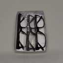 Yogo Vision Bifocal Reading Glasses for Men and Women Rectangle MultiFocal Readers with Spring Hinges Retro Design (Black)