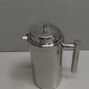 Utopia Kitchen 304 Grade Stainless Steel French Press Coffee Maker 34 Oz, Double Wall Insulated Coffee Press with 4-Level Filtration System, Include 2 Extra Filters, Rust-Free, Dishwasher Safe, Silver