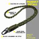 Frienda 2 Set Heavy Duty Paracord Lanyard Necklace Whistles Strap Braided 550 Keychain Lanyard for Outdoor Activities