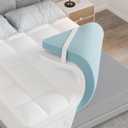 Dual Layer 4.5 Inch Memory Foam Mattress Topper Twin, 2.5 Inch Cooling Memory Foam, 2 Inch Thick Pillow Top Mattress Pad Cover for Hard Bed, Soft Fluffy & Pressure Relief & Medium Support