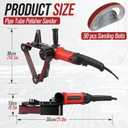 Pipe Tube Polisher Sander, 110V 800W Pipe Belt Sander