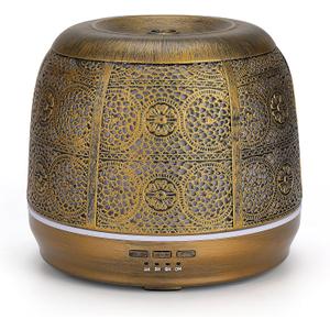 500ml Essential Oil Diffusers for Large Room, Metal Diffusers for Essential Oils, Ultrasonic Aromatherapy Diffuser for Home Office, Gift for Women and Men 