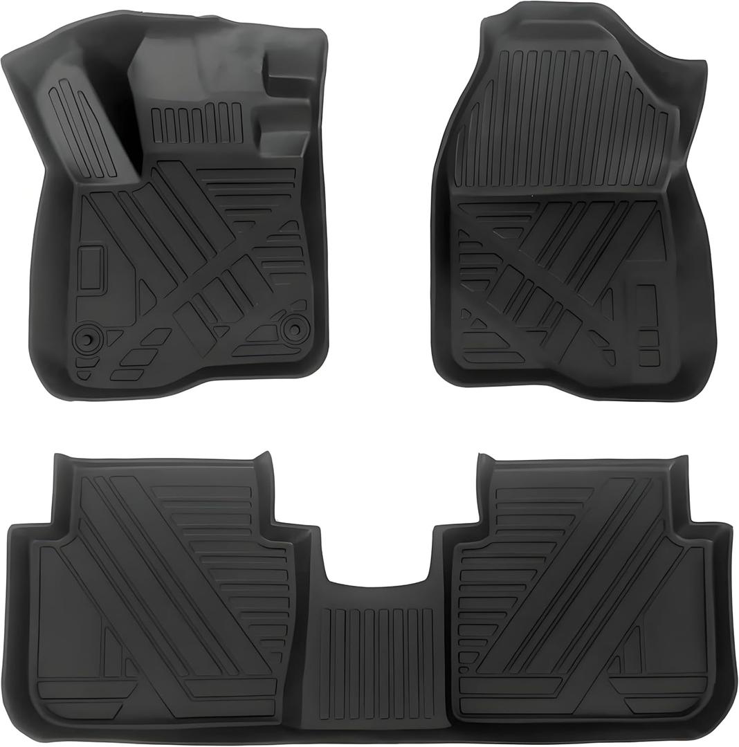 TPE Automotive Floor Mats Custom for 2023-2026 Honda HR-V HRV, All Weather Cover Protection Waterproof Black Floor Liner Front & Rear Row Full Set Car Mats, 3PCS