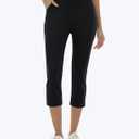 MoFiz Women's Golf Capri Pants Stretch Slim Business Casual Pants Straight Leg Yoga Dress Pants with Pockets Office Slacks, US Small