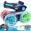 Lehoo Castle Amphibious Remote Control Car, 4WD RC Cars for Boys Age 8-12 with Water Gun, Remote Control Boat for Kids, 2.4 GHz Waterproof RC Trucks, Pool Toys for 6 7 8 9 Year Old Boys, 6 x 5.5 x 7 inches