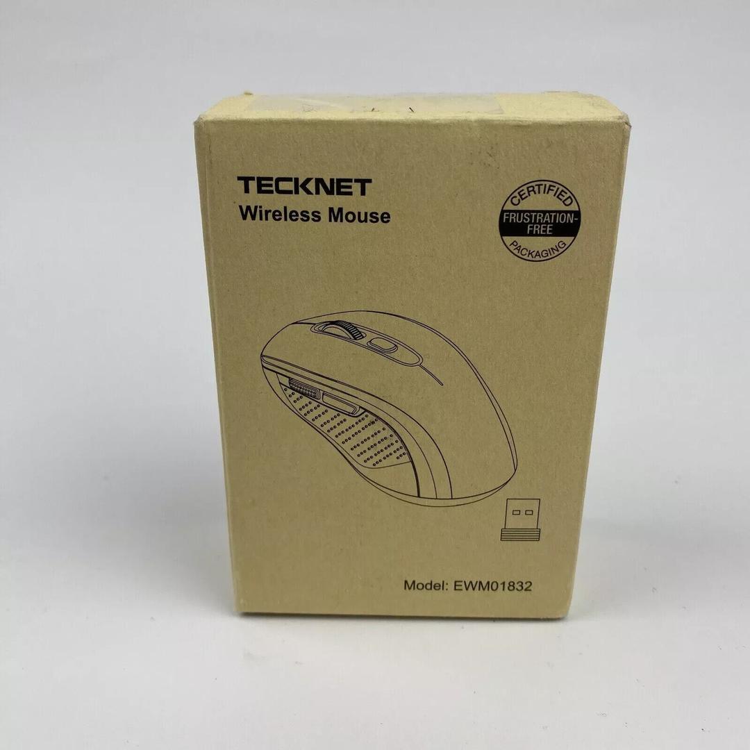 TECKNET Bluetooth Mouse, 4000DPI Wireless Mouse for Laptop 2-in-1(BT 5.0/3.0+2.4Ghz) Computer Portable PC Mice Wireless with USB Receiver for Mac (USB-A+Bluetooth, Black)