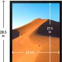 22x28 Picture Frame 2 pack, Display Pictures 22 x 28 Poster Frame, 22x28 Black Photo Frame with HD Plexiglass, Display Frame for Vertical or Horizontal, Classic Collection