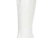 Women's Go Go Boots Over The Knee Block Heel Zipper Boot Disco Costumes Dress Shoes White-38(240/ US8)