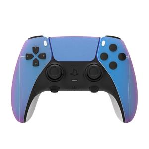 PlayVital 2 Set Skin Sticker for ps5 Edge Controller, Custom Vinyl Decal Wrap Cover for ps5 Edge Wireless Controller - Chrome Purple Blue