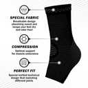 POWERLIX Legs Orthopedic Brace Compression Support Sleeve (Pair) for Swelling, Sprain, Plantar Fasciitis, Arthritis, Tendinitis, Medium