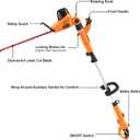 GARCARE 2 in 1 Hedge Trimmer Corded 4.8A Telescopic Pole Hedge Trimmer | 18" Dual-Action Blades, Adjustable Multi-Position Head, Long Reach Branch Cutter for Tall Bushes & Shrubs