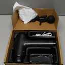 Massage Gun, Muscle Massage Gun for Athletes Handheld Electric Deep Tissue Back Massager, Percussion Massage Device for Pain Relief with 30 Speed Levels 9 Heads Black