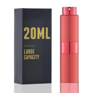 2 x Perfume Travel Refillable Atomizer Bottle: Cologne Spray Mini for Refill - Empty Fragrance Sprayer for Men - Large Size 20ML Red (0.7 Ounces) 2 x Perfume Travel Refillable Atomizer Bottle: Cologne Spray Mini for Refill - Empty Fragrance Sprayer for Men - Large Size 20ML Red (0.7 Ounces)
