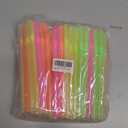100 pcs Flexible Drinking Straws Individually Wrapped,0.39inch Extra-wide Bendy Straws, Bubble Boba Milkshake Smoothie (100, polychrome)