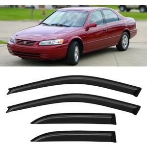 Window Visors Rain Guards Shield for 1997-2001 Toyota Camry, Out-Channel Window Vent Wind Deflectors Visors Shades for 97-01 Camry