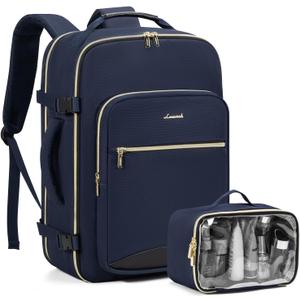 LOVEVOOK Travel Backpack as Personal Item Flight Approved, 40L Luggage Carry On Backpack, 17inch Laptop Backpack with Toiletry Bag for Airplanes Daypack for Weekender Overnight Hiking, Blue LOVEVOOK Travel Backpack as Personal Item Flight Approved, 40L Luggage Carry On Backpack, 17inch Laptop Backpack with Toiletry Bag for Airplanes Daypack for Weekender Overnight Hiking, Blue