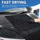 2 Pack Car Drying Towel 1200GSM Microfiber Drying Towels for Autos Trucks 36" x 24" and 16" x 16" Twisted-Loop Microfiber Cleaning Cloth with Car Wash Mitt and Detailing Brush Wash Kits