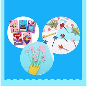 Heart Punch 3/8 inch+5/8 inch+1 inch Craft Lever Punch Handmade Paper Punch Valentine's Day Heart Punch for Crafting Scrapbooking,DIY Card Making Candy Colour by Random (3/8+5/8+1 inch)