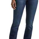 Lee Women's Legendary Mid Rise Straight Leg Jean Nightshade 12 Short