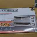 BLACK+DECKER 4-Slice Toaster Oven with Natural Convection, Stainless Steel, TO1760SS (TO1760SST-1), Large