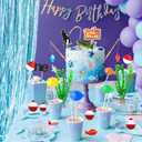 3 x Simplepolymer 36PCS Fishing Cake Topper Decorations Set Fisherman Themed Decoration Gone Fishing Cake Topper with Sea Bass for Fishermen Fish Themed Party Supplies