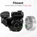 212cc Aluminum Flywheel 10krpm for Predator 212 Hemi ONLY Engine 60363 GX160 GX200 Coleman Mini Bike CT200U BT200X CT200U-EX Baja Warrior MB200 Part with 26lb Valve Springs Crankshaft Key