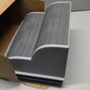 2-Step Modular Dog Ramp - Portable Non-Slip Stairs for Small Dogs with High Support, 9.5"D x 5.5"H Lightweight Plastic Pet Steps Fits Staircase Indoor, Ideal for Elderly Injured Pets (6-Pack)