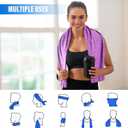 Cooling Towels - 8 Pack Cooling Towel(40"x12"), Cooling Towels for Neck and Face, Microfiber Soft Breathable Cooling Towel for Hot Weather