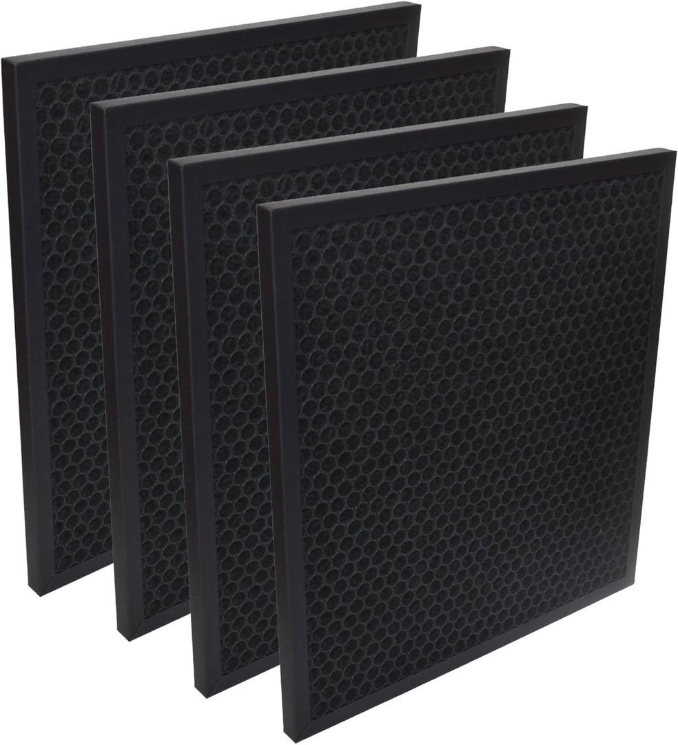 PUREBURG Replacement Activated Carbon Filter Compatible with Dri-Eaz DefendAir HEPA 700 Air Scrubber, 4-Pack For Air Purifier Clean VOCs Odor