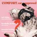 rabbitgoo Cat Harness and Leash for Walking, Escape Proof Soft Adjustable Vest Harnesses for Cats, Easy Control Breathable Reflective Strips Jacket, Black, S